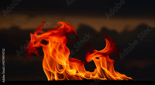 Vibrant Cartoon Flame Icons Collection