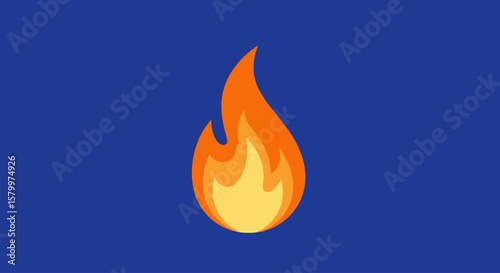 Vibrant Cartoon Flame Icons Collection