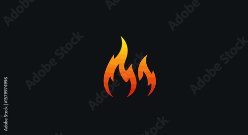 Vibrant Cartoon Flame Icons Collection
