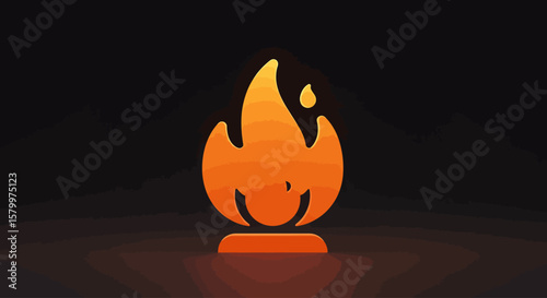 Vibrant Cartoon Flame Icons Collection