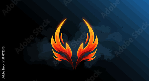 Vibrant Cartoon Flame Icons Collection