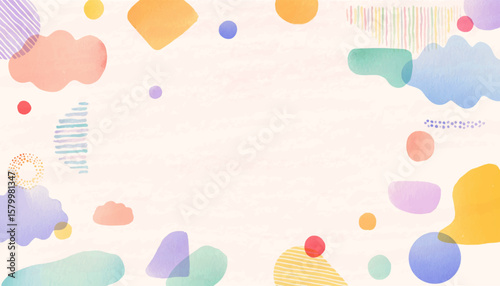 ポップでにぎやかな背景素材