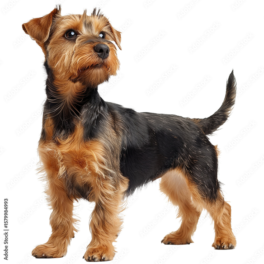 custom made wallpaper toronto digitalTerrier Dog Isolated on Transparent Background. PNG. Generated AI