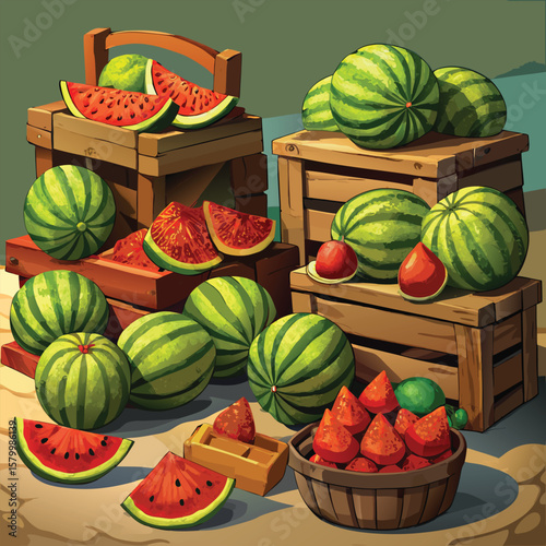 Fresh fruits and vegetables, including pumpkins and apples, overflowing in a colorful autumn harvest basket