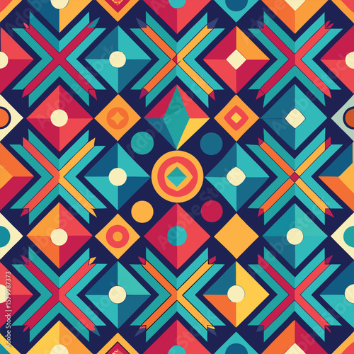 Trendy vector abstract geometric background with circles in Scandinavian retro style, seamless cover. Graphic pattern of simple shapes in gray tones, abstract white mosaic.