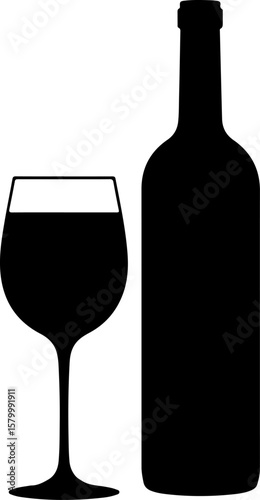 bottle and glass, wine, bottle, glass, alcohol, drink, red, isolated, wineglass, beverage, white, red wine, liquid, celebration, bar, wine bottle, restaurant, food, winery, drinks, white wine, green, 