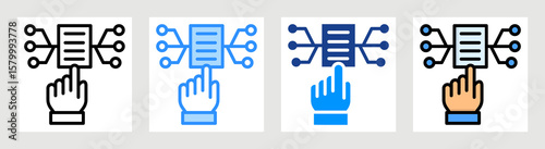 Version Control Icon Collection Set Multiple Style