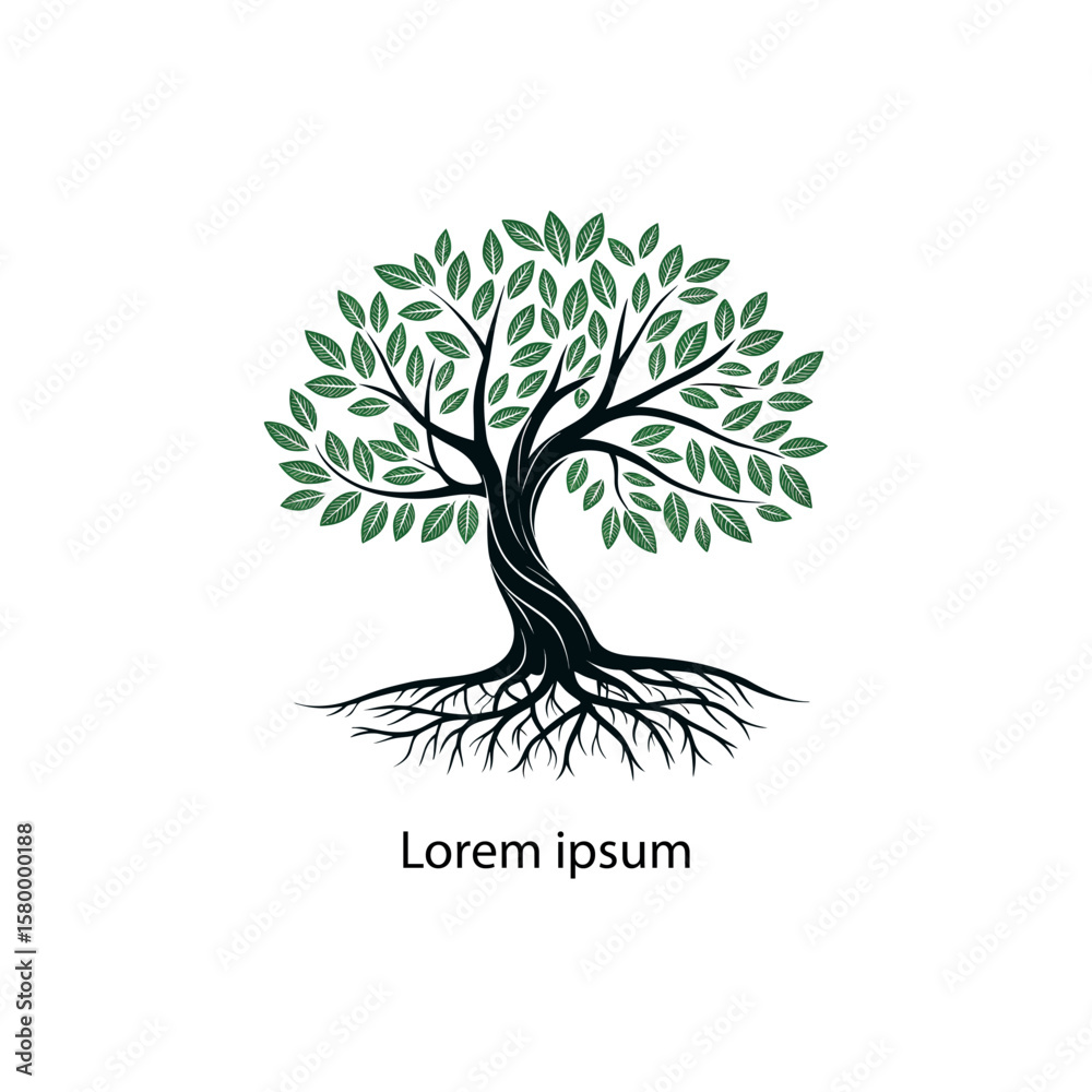 Obraz premium tree logo design vector