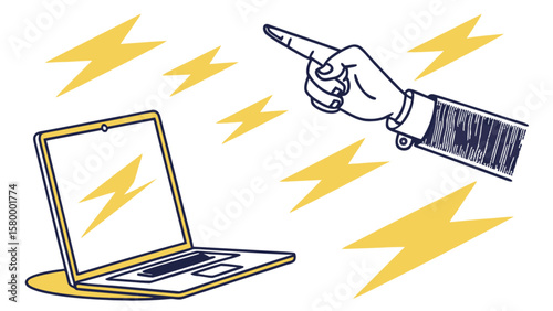 Get fast laptop repair service with lightning speed and expert hand pointing to the solution online now