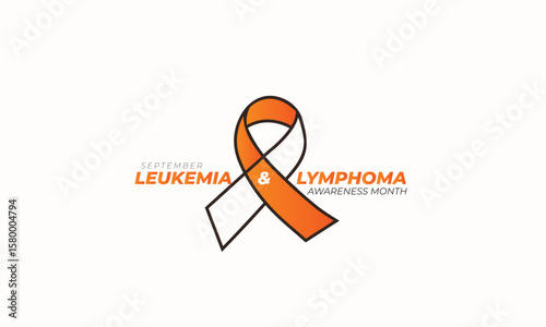 Leukemia  lymphoma month. background, banner, card, poster, template. Vector illustration.
