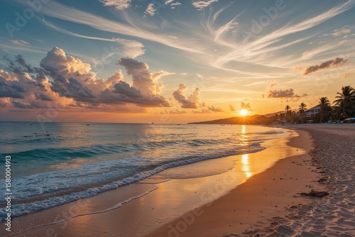 Hua Hin Beach Sunset Radiance and Serene Motion
