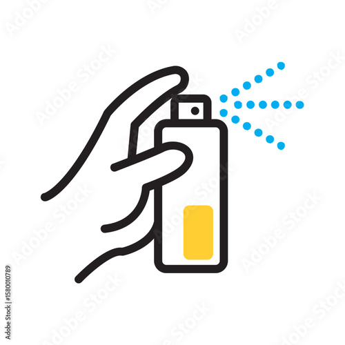 Vector multi color icon for Spray