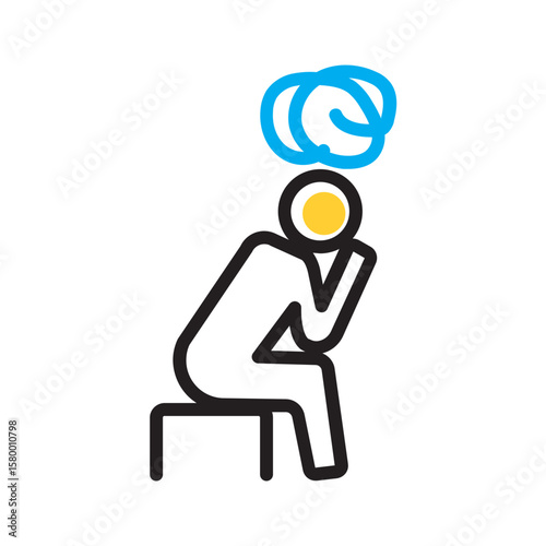 Vector multi color icon for Traumatize