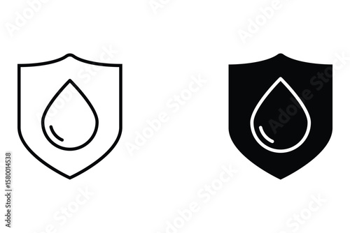 rainy season icon set. weather icon. eps vector