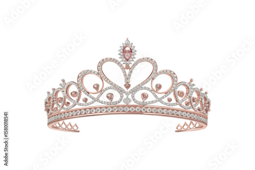 Tiara cool vector on white background.02