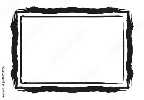 vintage frame isolated on white