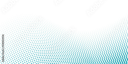 Transparent Vector Gradient Blue Color Halftone Background Staggered  dots modern