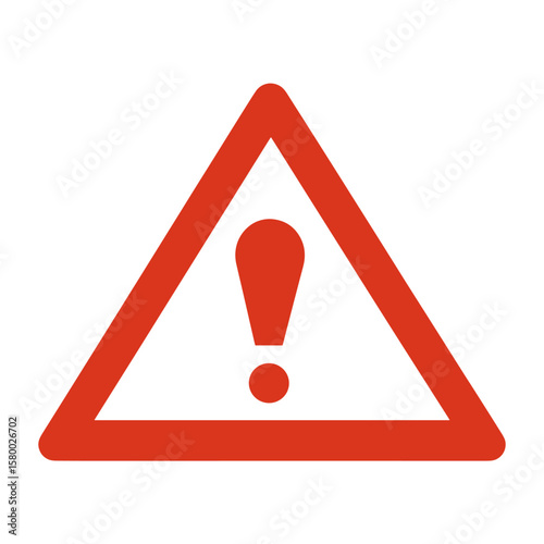 Warning sign symbol exclamation triangle vector