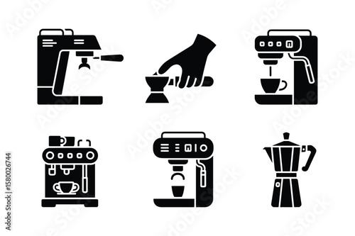 Espresso machines coffee makers and moka pot brewing