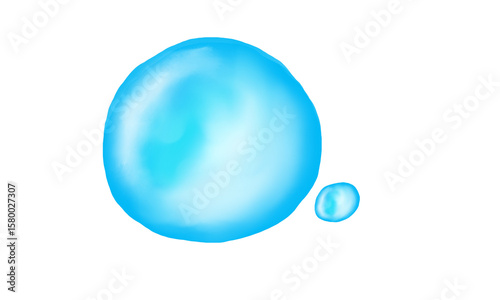 blue  water   drops design 