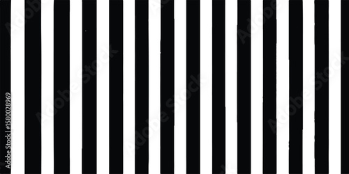 Black color and white color background with lines. Vertical black and white stripes. A seamless pattern of vertical lines creates an optical illusion that adds depth and dimension to the design.