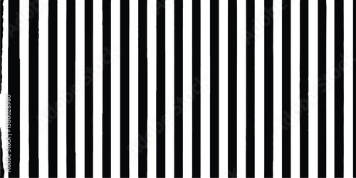 Black color and white color background with lines. Vertical black and white stripes. A seamless pattern of vertical lines creates an optical illusion that adds depth and dimension to the design.