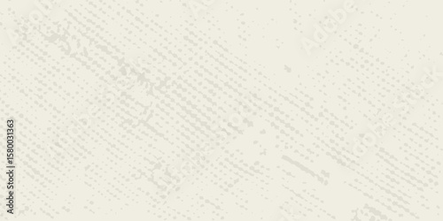 Ecru grain paper texture. Vintage textured background with dots, speckles, specks, flecks and particles. Craft repeating wallpaper. Natural cream grunge surface modern dot