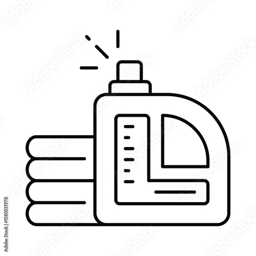 Bleach Vector outline illustration style icon