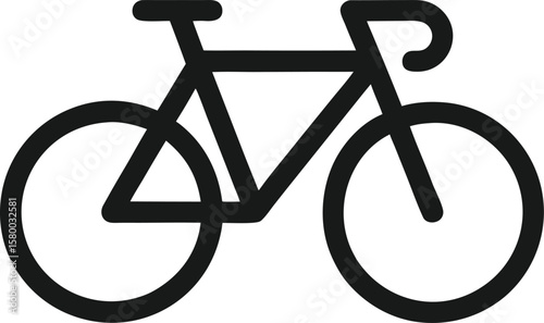 Sleek Road Bike Design Vector Illustration of a Bicycle