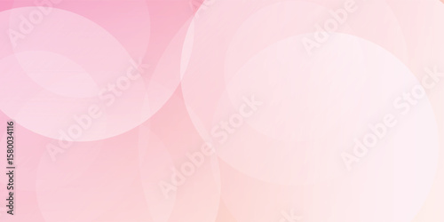 Minimalist banner background, pastel colorful, pink and yellow gradations. Circle effect style geometric, abstract background modern arts