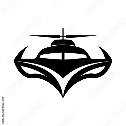 Boat hull merged with car front and helix for hybrid transport and innovation design