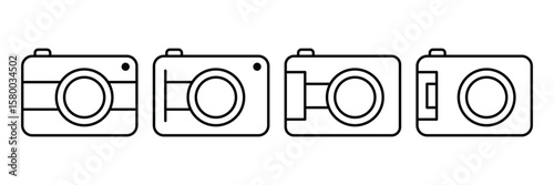 Camera icon vector. photo camera sign and symbol. photography icon. Vector illustration.