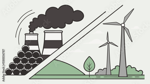 Wind vs coal energy use