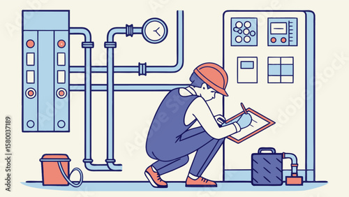 Industrial plant worker