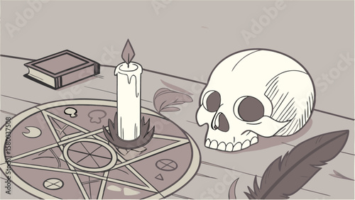 Occult pentagram ritual