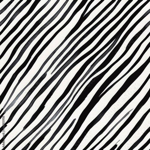 Black and White Watercolor Stripe Pattern Background Backdrop Wallpaper