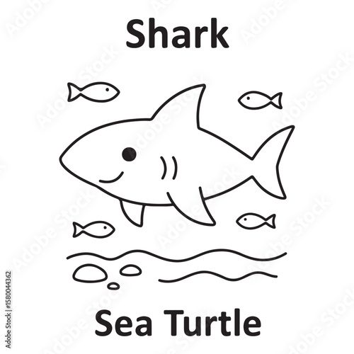 Cute Ocean Animals Vector Set And Underwater Sea Creatures Collection