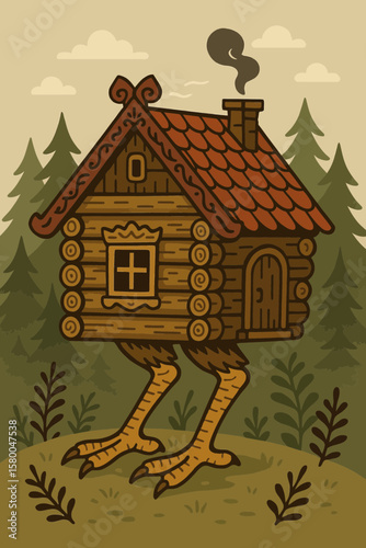 The Hut on Chicken Legs, Baba Yaga's home from Slavic fairy tales