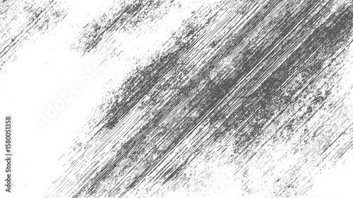High detail diagonal grunge stroke texture background. Rough abstract scratch design with dark ink elements. Distressed vintage overlay effect.