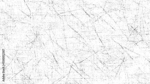 Distressed scratch line texture background. Abstract grunge pattern with worn etching marks. High contrast minimal surface for design layout.