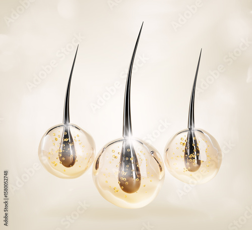 Cuadro en lienzo 3d hair care render background