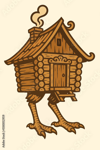 The Hut on Chicken Legs, Baba Yaga's Dwelling from Slavic Fairy Tales
