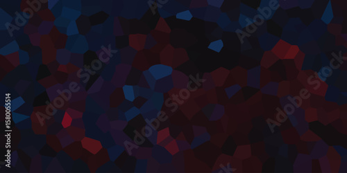 A stunning mosaic design featuring a multicolored cellular pattern with dark red and blue hues ideal for digital and print applications