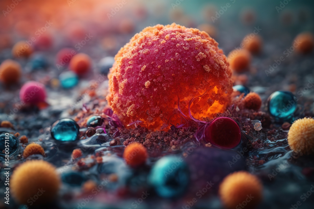 Fototapeta premium Outstanding Diagram showing cancer development process