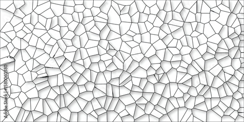 Geometric abstract illustration a monochromatic vector graphic depicting interconnected cells or fragmented structures suitable for backgrounds and design elements