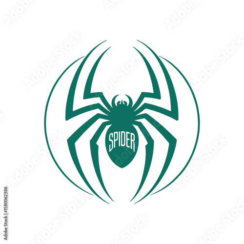 Unique spider logo Modern and minimalist vector and abstract logo