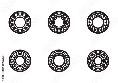 bearing silhouette vector illustration