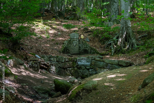 Die Wesenitzquelle am Valtenberg in der Oberlausitz
