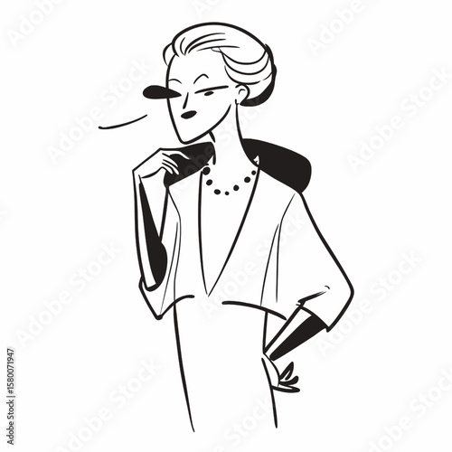 vector illustration of a girl 