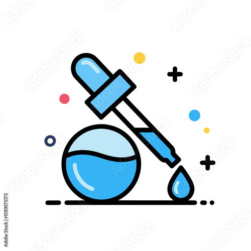Medicine Dropper and Bottle Icon